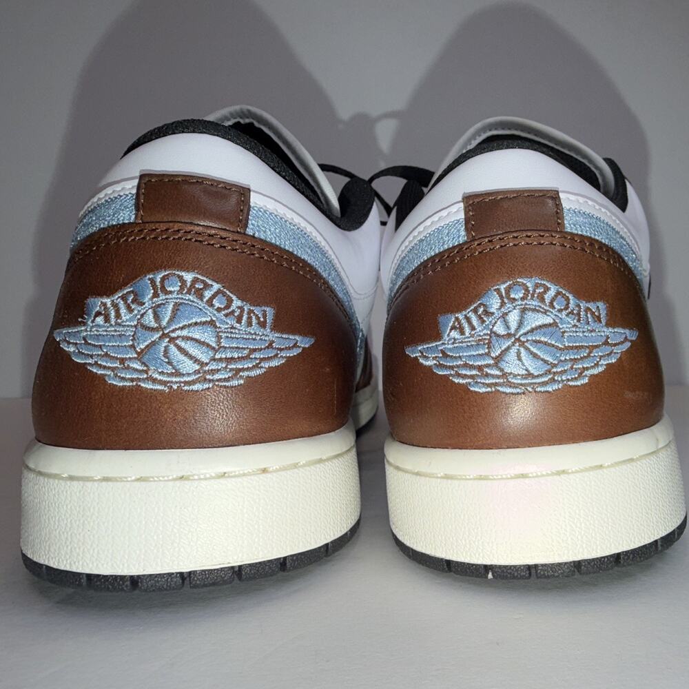 Jordan Air Jordan 1 Low SE Men's Sneakers Brown/Blue Grey FQ7832-142 - Picture 5 of 7